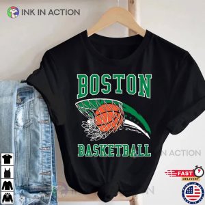 boston celtics basketball Graphic Shirt 3 Ink In Action