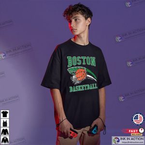 boston celtics basketball Graphic Shirt Ink In Action