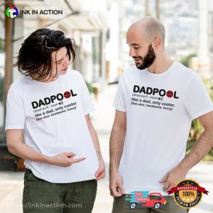Cool Gifts For Dad Dadpool Like A Dad Only Cooler Funny Deadpool Shirt