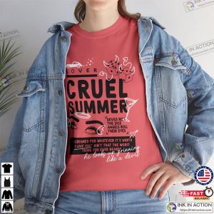 cruel summer taylor swift Lover Taylor Swift Graphic T shirt 2 Ink In Action
