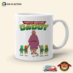 custom name Master Splinter Turtley Awesome Father personalized coffee cups 1 Ink In Action