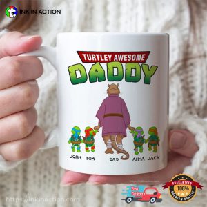 custom name Master Splinter Turtley Awesome Father personalized coffee cups Ink In Action