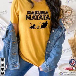disney lion king hakuna matata shirt family matching shirts 2 Ink In Action