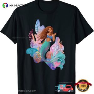 disney little mermaid 2023 Ariel Find Your Voice T Shirt 3 Ink In Action