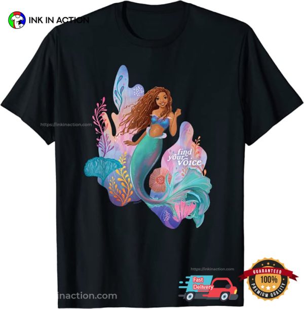 Disney Little Mermaid 2023 Ariel Find Your Voice T-Shirt