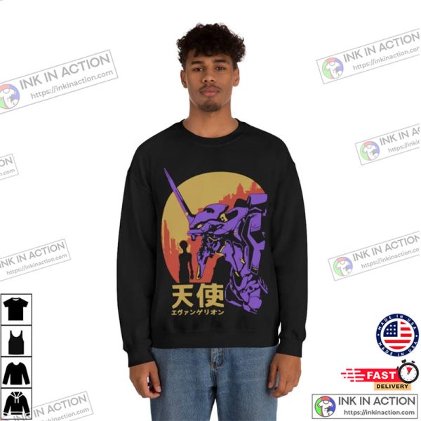 Evangelion Animation Retro Vintage Essential Unisex Shirt