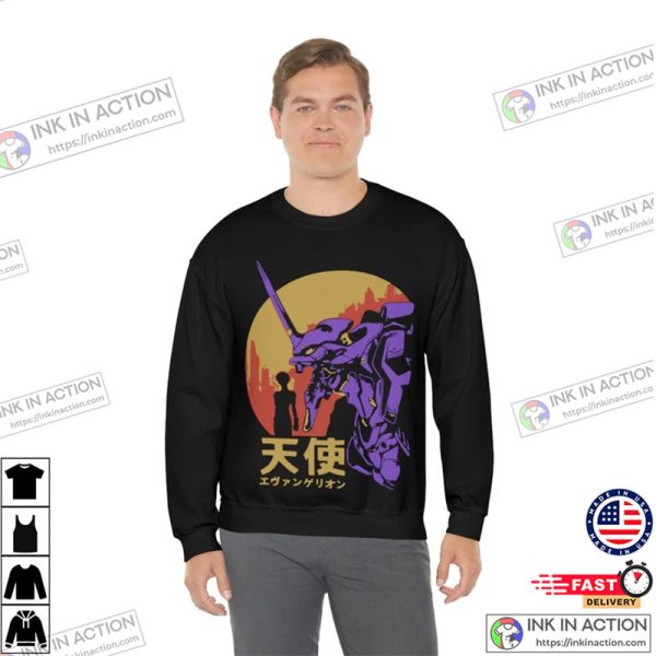 Evangelion Animation Retro Vintage Essential Unisex Shirt