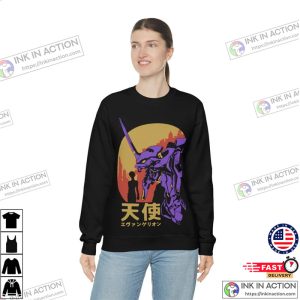 evangelion animation Retro Vintage Essential Unisex Shirt 6 Ink In Action