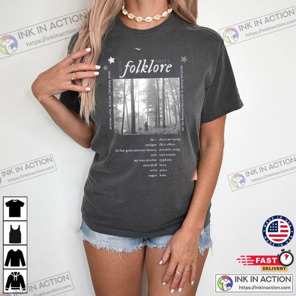 Folklore Tracklist, Folklore – Album by Taylor Swift Comfort Colors Shirt