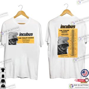 incubus band US Summer Tour 2023 Shirt 3 Ink In Action