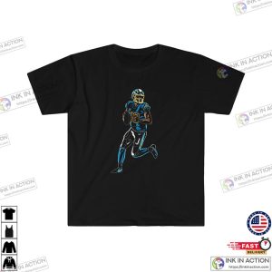 Los Angeles Chargers Justin Herbert Neon Style Unisex T-Shirt