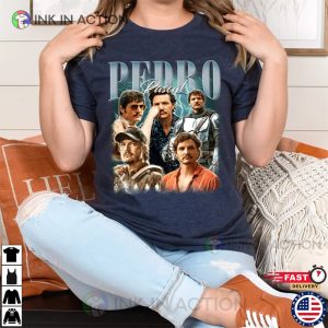 narco pedro pascal Actor Pedro Pascal Shirt 3 Ink In Action