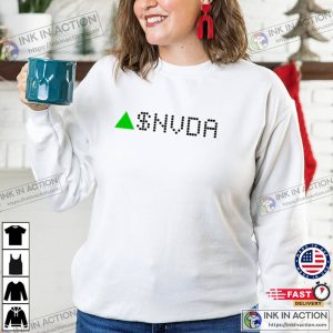 NVIDIA Stock News NVIDIA Stock Ticker Green Essential T-Shirt