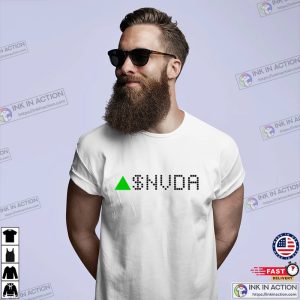 nvidia stock news NVIDIA Stock Ticker Green Essential T Shirt Ink In Action