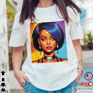 Rihanna Portrait Shirt, Rihanna Graphic Tee