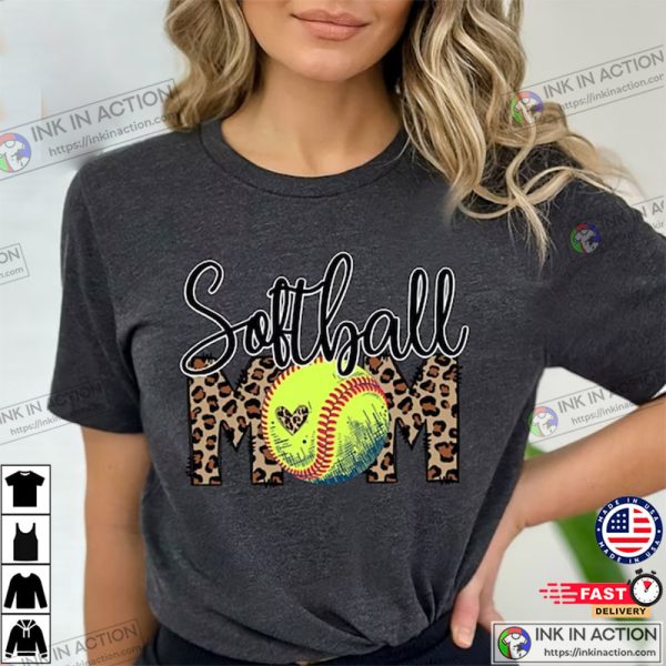 Softball Gift Shirt For Mom, Softball Mom Tee