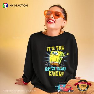 square pants Spongebob its the best day ever T Shirt Ink In Action