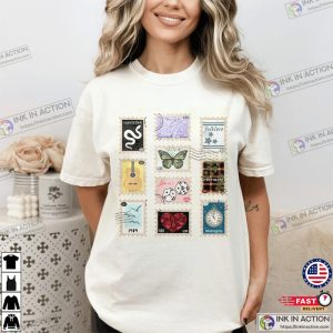 Taylor Swift All Albums As Stamps Vintage Shirt