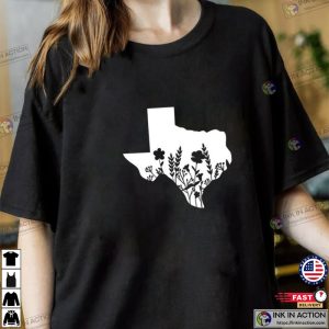 Texas Region Map Floral Texas Tshirts