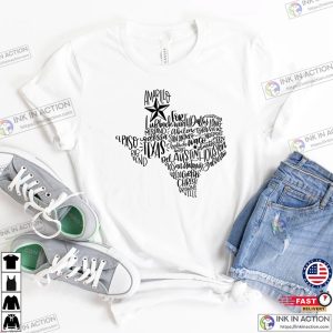 texas region map texas shirt 4