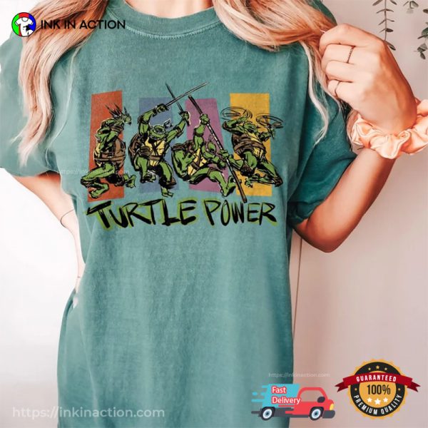 Turtles Power, Teenage Mutant Turtles Original Comfort Colors Shirt