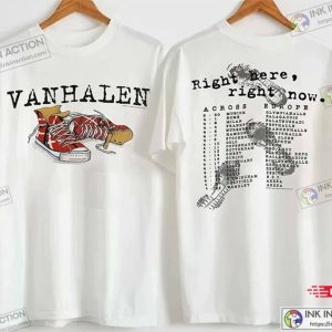 Van Halen Right Here Right Now, Vintage Rock T-shirts