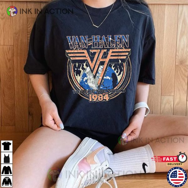 Van Halen Top Of The World, Van Halen 1984 Tour Of The World T-shirt