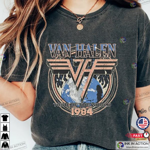 Van Halen Top Of The World, Van Halen 1984 Tour Of The World T-shirt