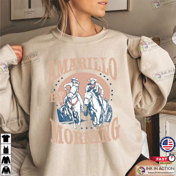 Amarillo By Morning George Strait Greatest Hits Cowboy 90s Country Shirts