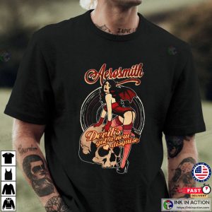Aerosmith Rock n Roll Devils Got A New Disguise T shirt 2 Ink In Action
