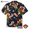 Akupu Orchid Flower Navy Hawaiian Shirt