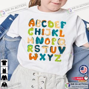 Alphabet Dino Back To School Shirt Ink In Action