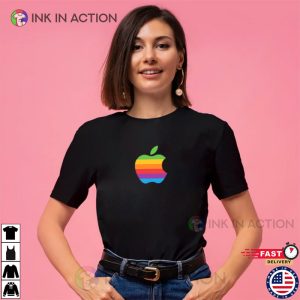 Apple Logo T shirt 1 Ink In Action