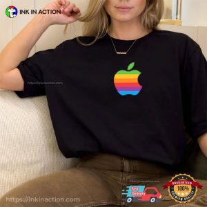 Apple Logo T shirt 2 Ink In Action