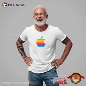 Apple Logo T shirt 4 Ink In Action