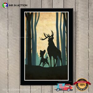 Bambi And Father Great Prince Of The Forest, Disney Poster For Kids