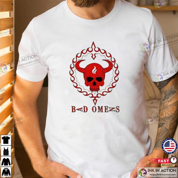 Bad OMen’skull Logo T-Shirt, Bad Omens Tour 2023