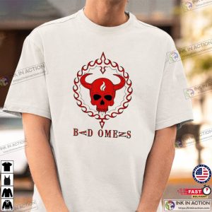 Bad OMenskull Logo T Shirt bad omens tour 2023 3 Ink In Action