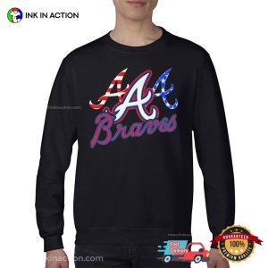 Best Atlanta Braves independence day usa T Shirt 3