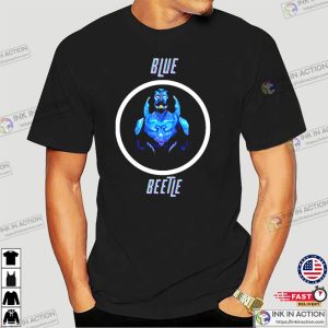 Blue Beetle Dc Superhero T shirt 2 Ink In Action