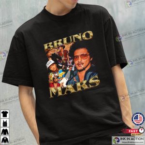 Bruno Mars Vintage 90s Graphic T shirt 3 Ink In Action