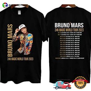 Bruno Mars World Tour 2023 Merch, Bruno Mars Dolby Live Las Vegas T-Shirt