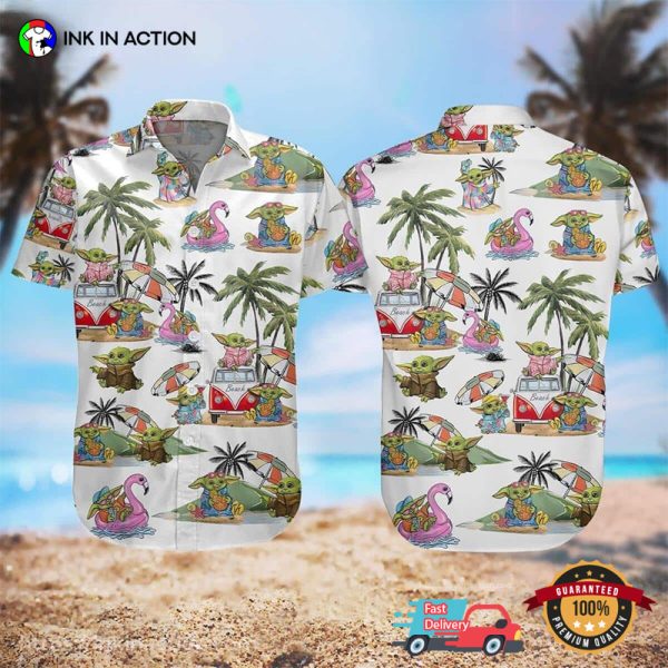 Cool Baby Yoda Star Wars Hawaiian Shirts Gift For Movie Lovers