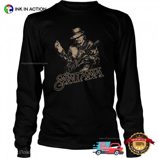 CARLOS SANTANA Retro Design Shirt