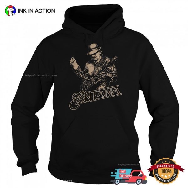 CARLOS SANTANA Retro Design Shirt