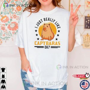 Capybara Love T Shirt capybara rodent 2 Ink In Action