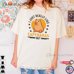Capybara Love T Shirt capybara rodent 3 Ink In Action