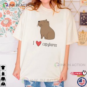 Capybara Lover unisex tshirt 1 Ink In Action