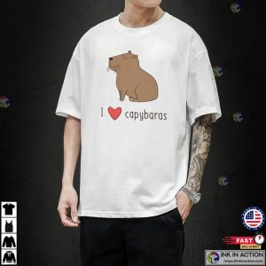 Capybara Lover unisex tshirt 2 Ink In Action