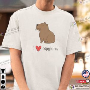 Capybara Lover unisex tshirt 3 Ink In Action